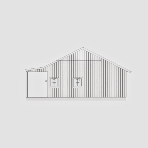 The Amish Barndo – 3 Bedroom Modern Barn Home Plan (1246.79 SQ FT) - Image 5