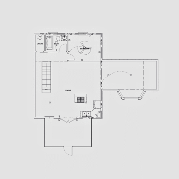 The Forest A Frame Barndo – 1 Bedroom Modern Barn Home Plan (1,559.74 sq. ft.) - Image 4
