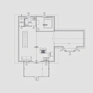 The Forest A Frame Barndo – 1 Bedroom Modern Barn Home Plan (1,559.74 sq. ft.)