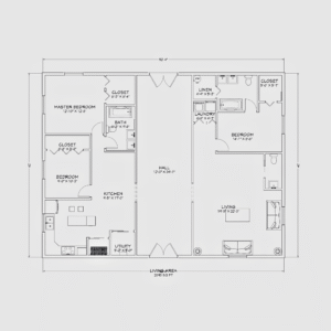 The Martin Barndo – 3 Bedroom Modern Barn Home Plan (2093.33 SQ FT)