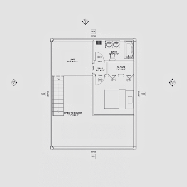 The Modern BoxHouse Barndo – 1 Bedroom Modern Barn Home Plan (1,273.51 sq. ft.) - Image 5