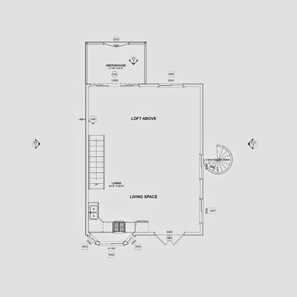 The Modern BoxHouse Barndo – 1 Bedroom Modern Barn Home Plan (1,273.51 sq. ft.)